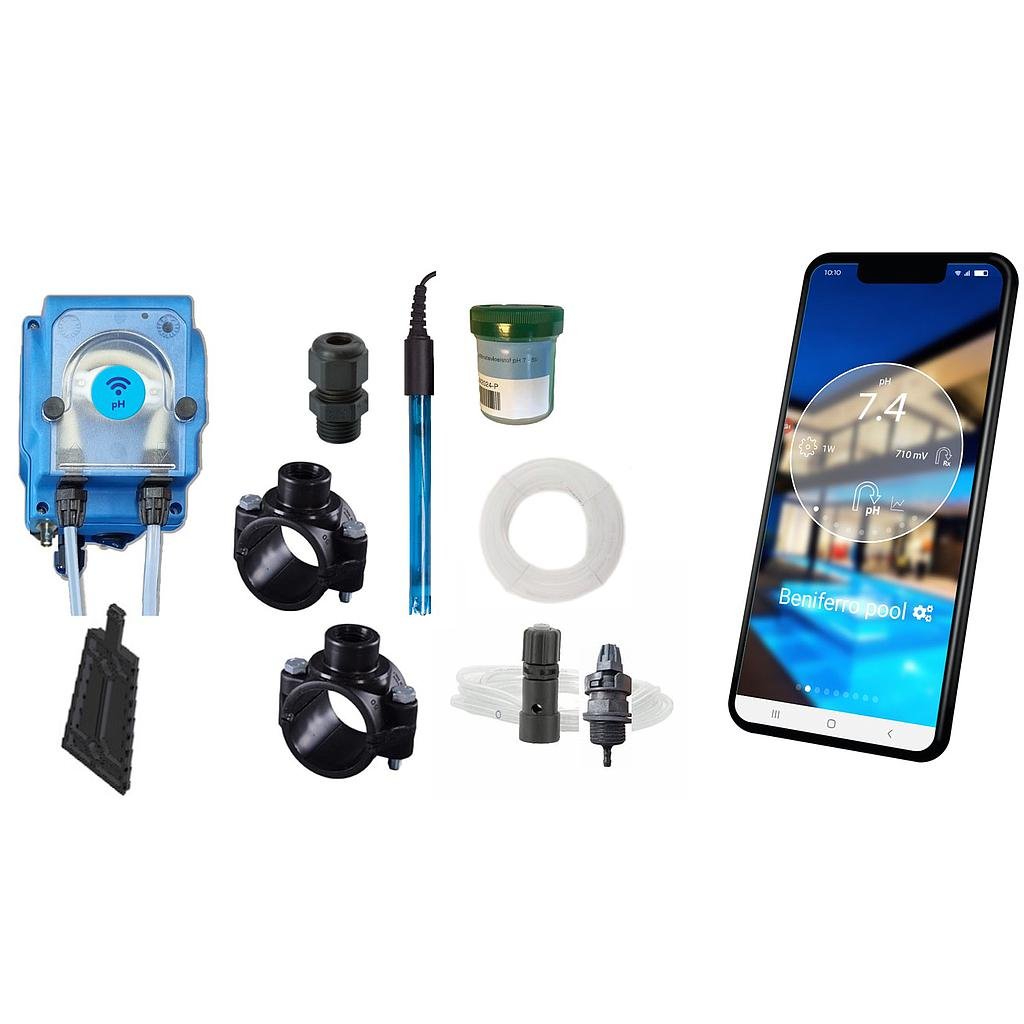 Automatische waterbehandeling voor zwembaden met chloor- en pH-regeling – met wifi besturing - Pooltronics - ZWPX2500 - P