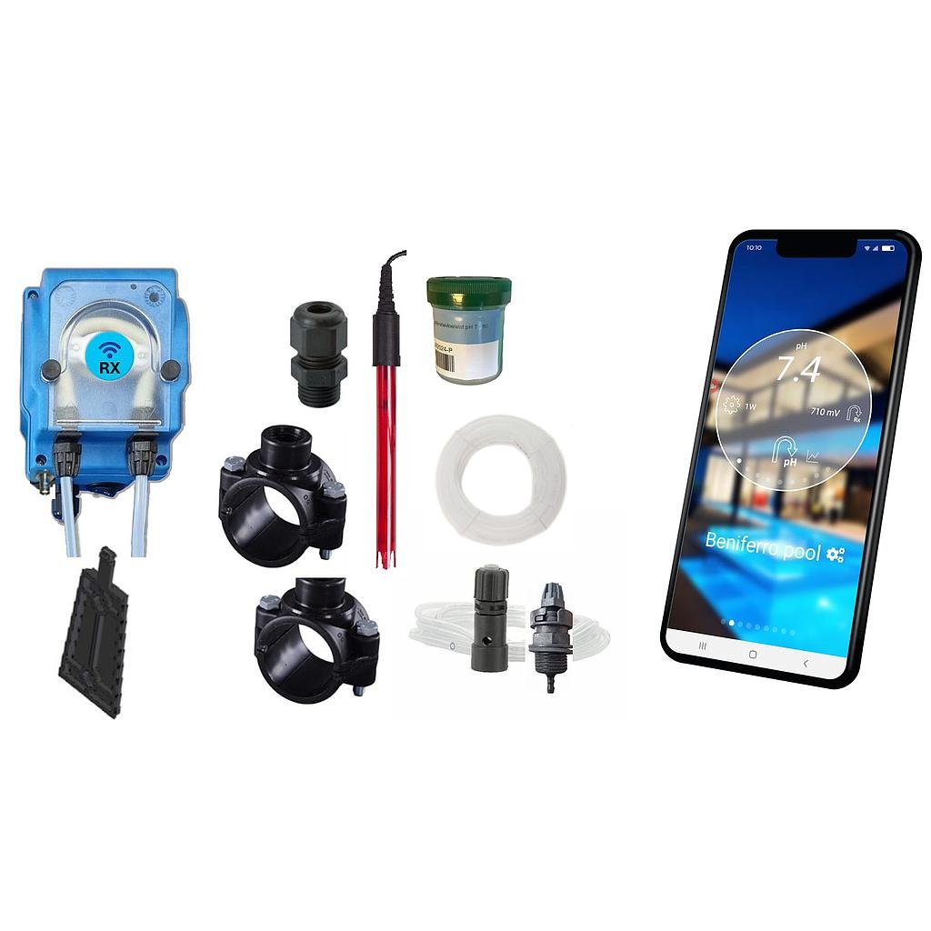Automatische waterbehandeling voor zwembaden met chloor- en pH-regeling – met wifi besturing - Pooltronics - ZWPX2510 - P