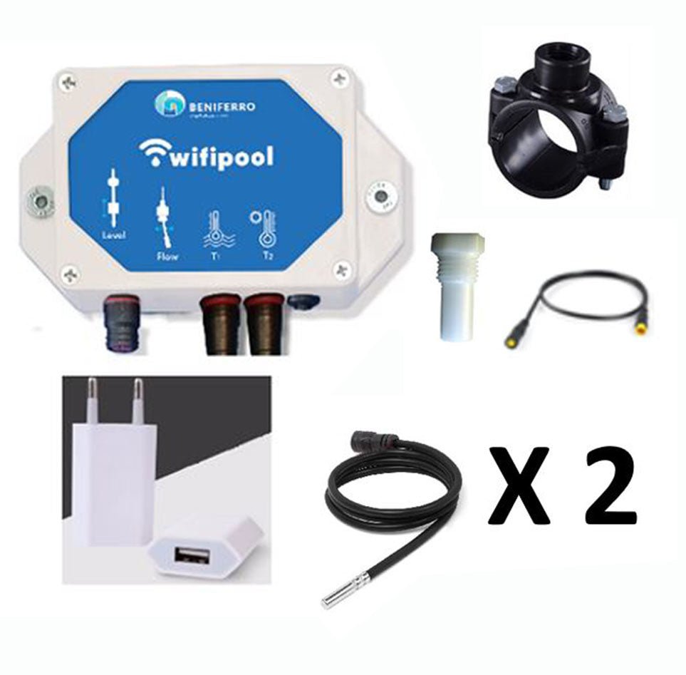 TLF verwarming regelset voor zwembad – automatische temperatuurregeling met sensors en sturing- Pooltronics - ZWPX2312 - P